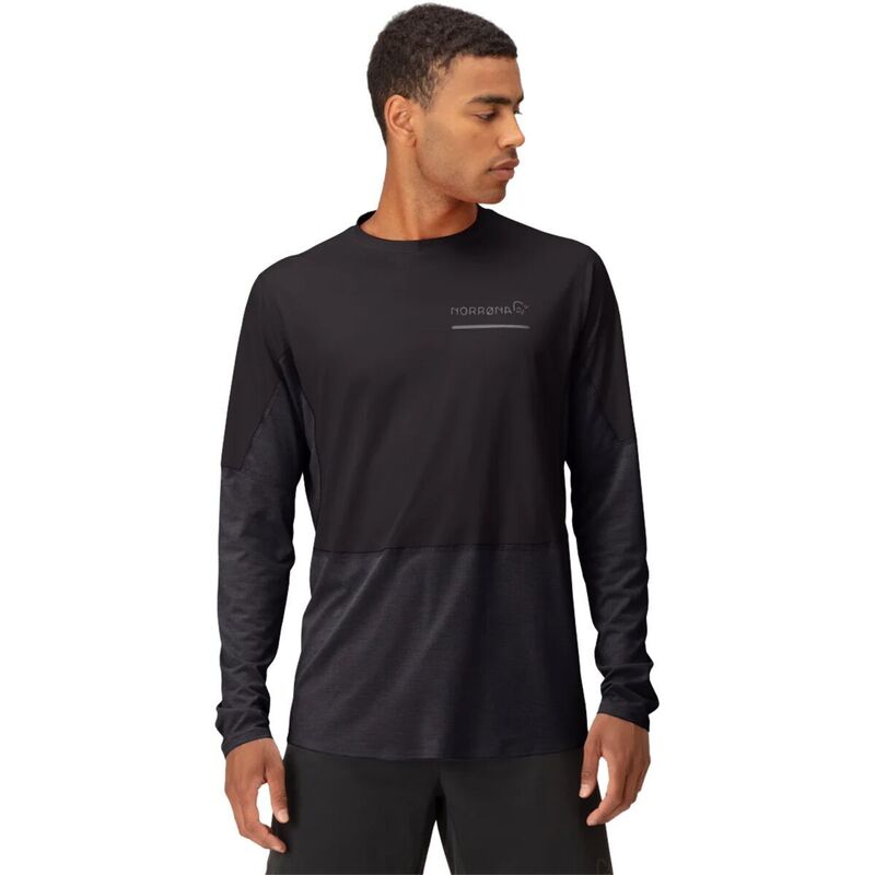 ノローナ メンズ トップス シャツ 長袖 Norrona Senja Equaliser Lightweight Long-Sleeve Top - Men's Caviar