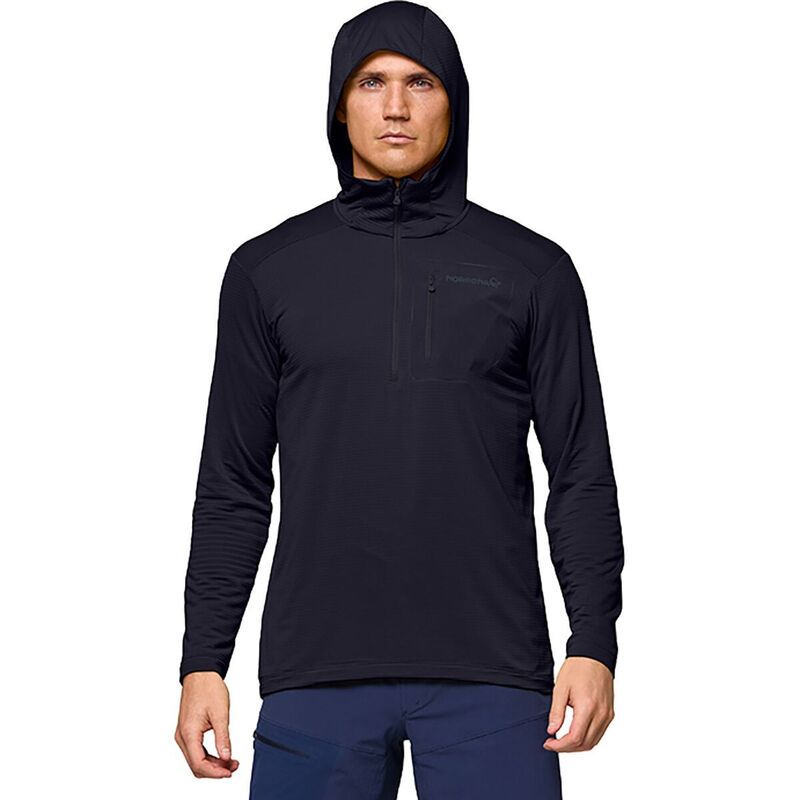 ノローナ メンズ アウター ジャケット・ブルゾン フーデッドジャケット Norrona Falketind Warm1 Hooded Jacket - Men's Caviar Black ブラック