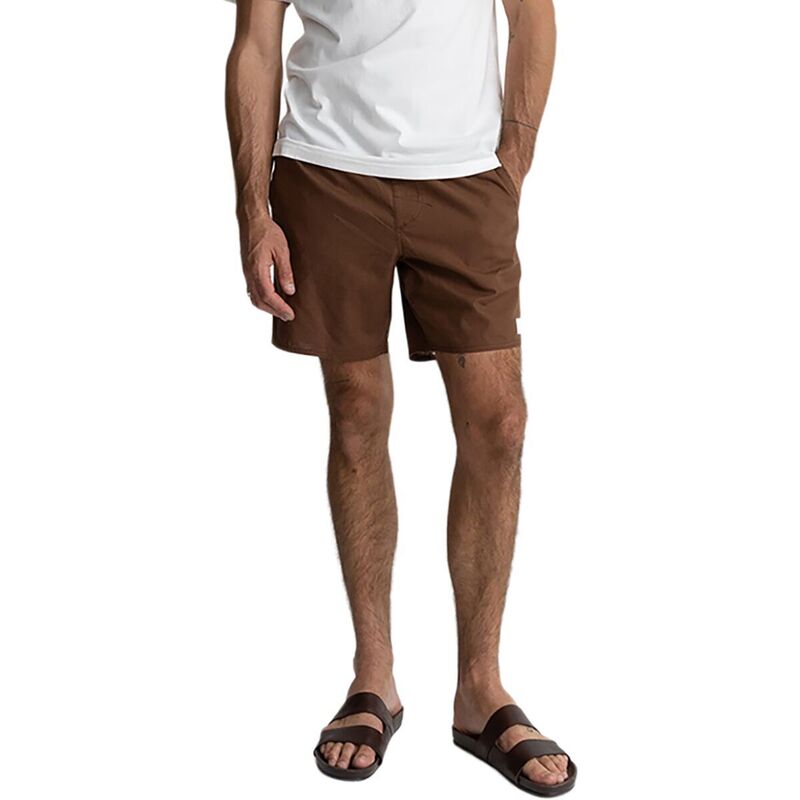 リズム メンズ ボトムス ハーフパンツ・ショーツ ショートパンツ リネン Rhythm Classic Linen Jam Shorts - Men's Chocolate チョコレート｜ReVida 店