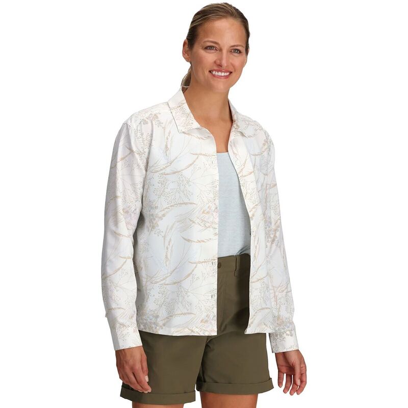 ロイヤルロビンズ レディース トップス Tシャツ 長袖 Royal Robbins Expedition III Long-Sleeve Shirt - Women's Ivory Caswell Print アイボリー