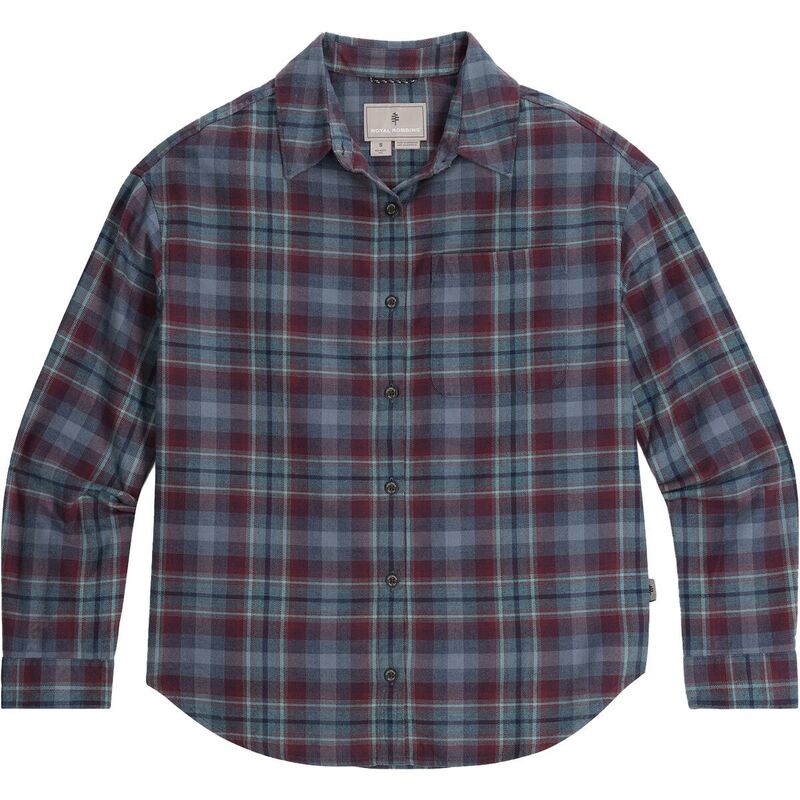 ロイヤルロビンズ レディース トップス Tシャツ 長袖 Royal Robbins Lieback Overshirt Long-Sleeve Top - Women's Deep Blue Dipsea Plaid ブルー