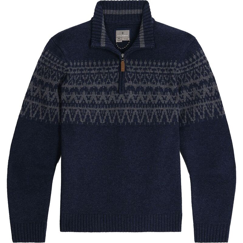 ロイヤルロビンズ メンズ アウター 編み物・プルオーバー Royal Robbins Arch Rock 1/4-Zip Sweater - Men\u0027s Navy Heather Shasta Pt ギョリュウモドキ