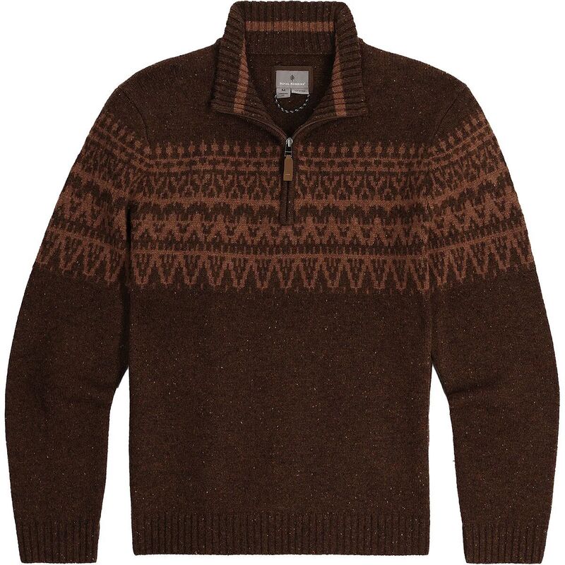 ロイヤルロビンズ メンズ アウター ニット・セーター Royal Robbins Arch Rock 1/4-Zip Sweater - Men'seal Brown Heather Shasta Pt ヘザー