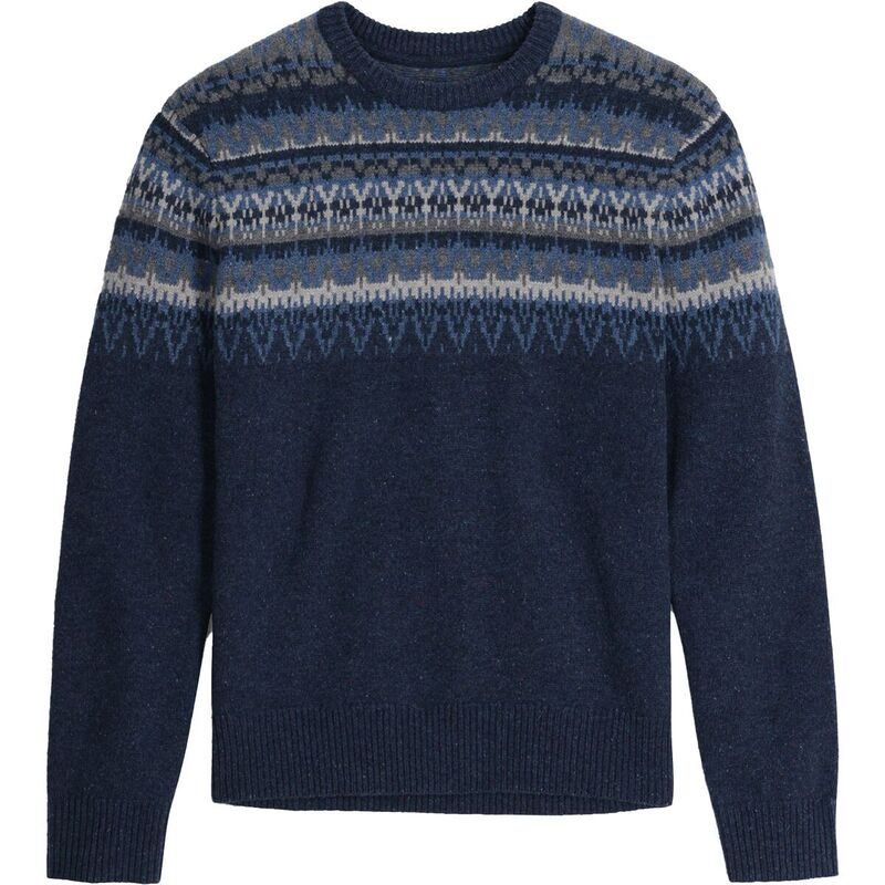 ロイヤルロビンズ メンズ アウター 編み物・スウェーター 長袖 Royal Robbins Arch Rock Long-Sleeve Crew Sweater - Men\u0027s Deep Blue Mammoth Pt 青色 ニット・セーター-メンズファッション-トップス