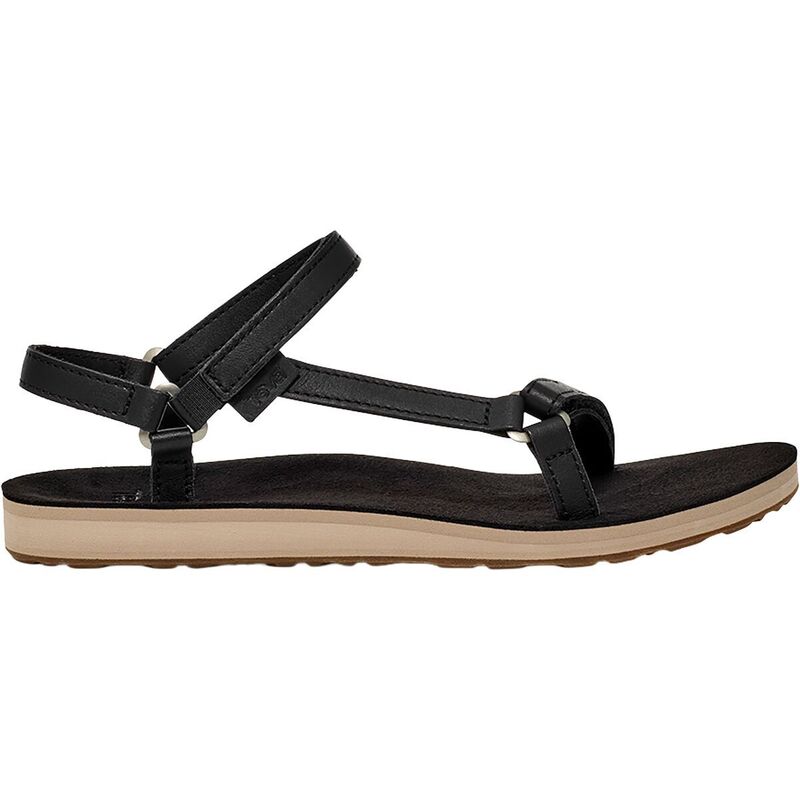 テバ レディース シューズ サンダル レザー Teva Original Universal Slim Leather Sandal - Women's Black/Tan ブラック