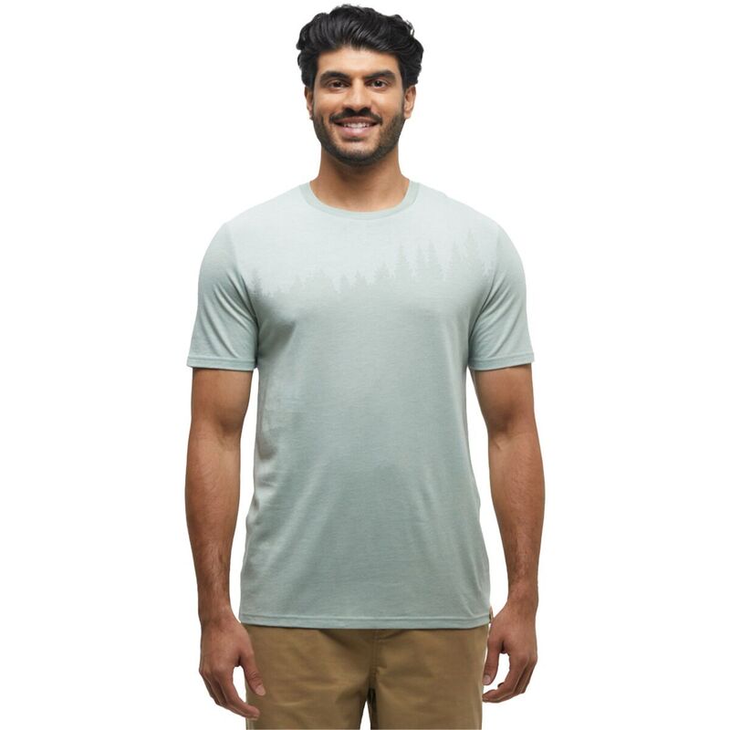 テンツリー メンズ トップス Tシャツ Tentree Juniper T-Shirt - Men Oasis Heather/White ホワイト