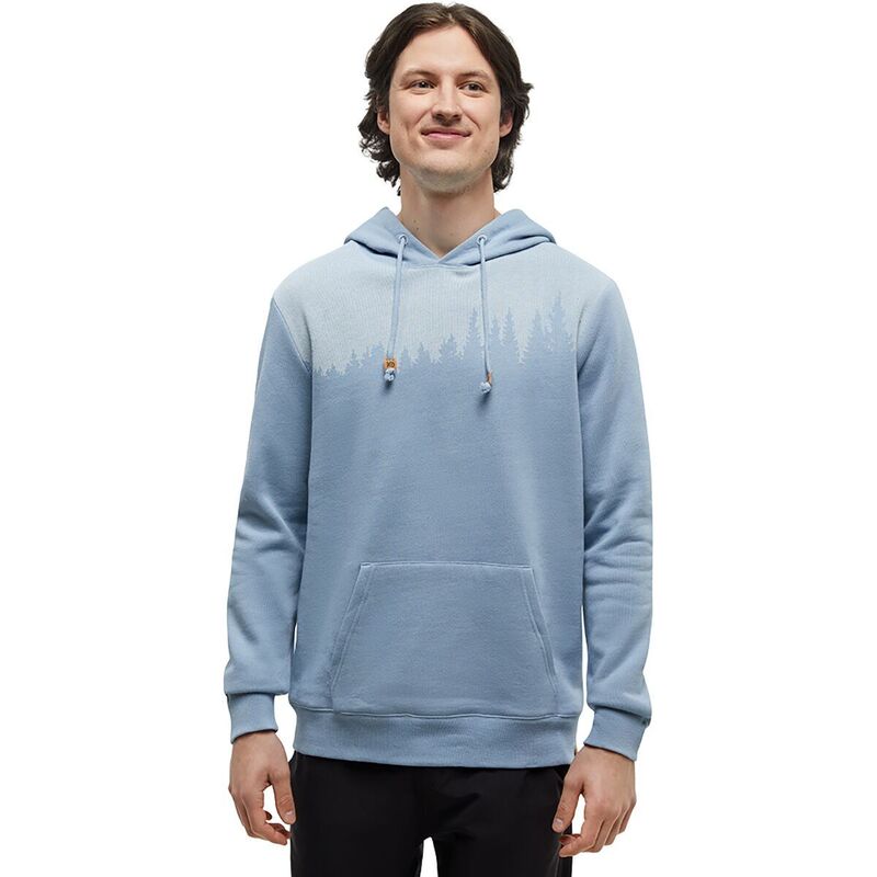 テンツリー メンズ アウター パーカー・スウェット Tentree Juniper Pullover Hoodie - Men's Blue Haze Heather/White ホワイト