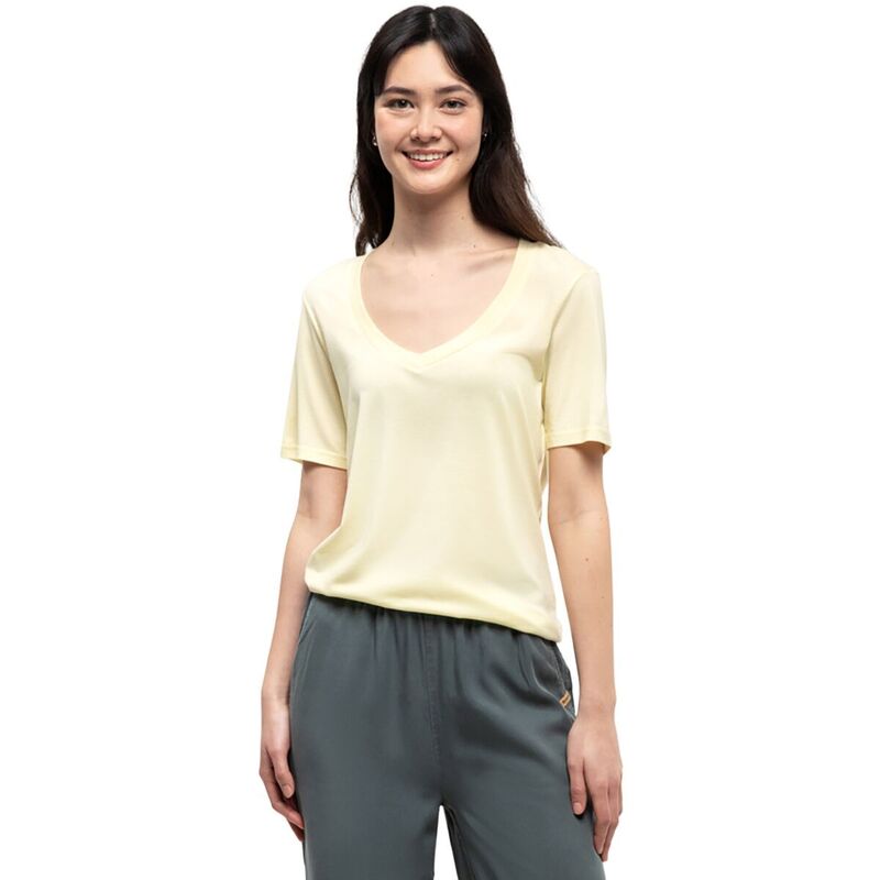 什天然木 レディース トップス ティーシャツ Vのど首 TentreeBlend V-Neck T-Shirt - Women\u0027sunray Heather ギョリュウモドキ トップス-Tシャツ・カットソー