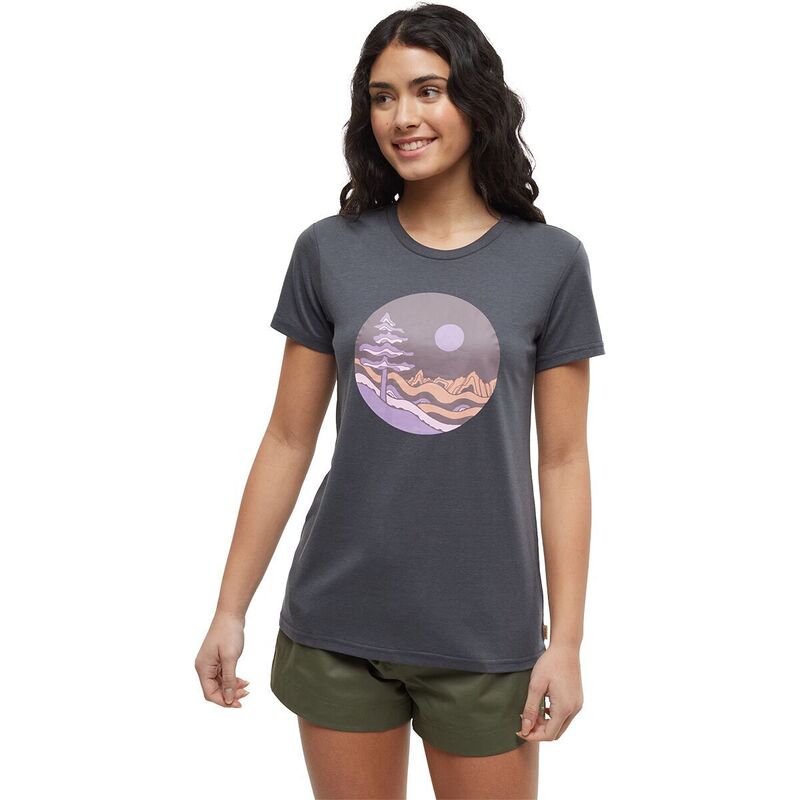 テンツリー レディース トップス Tシャツ Tentreemerald Edge Portal T-Shirt - Women's Graphite/Rhapsody グラファイト