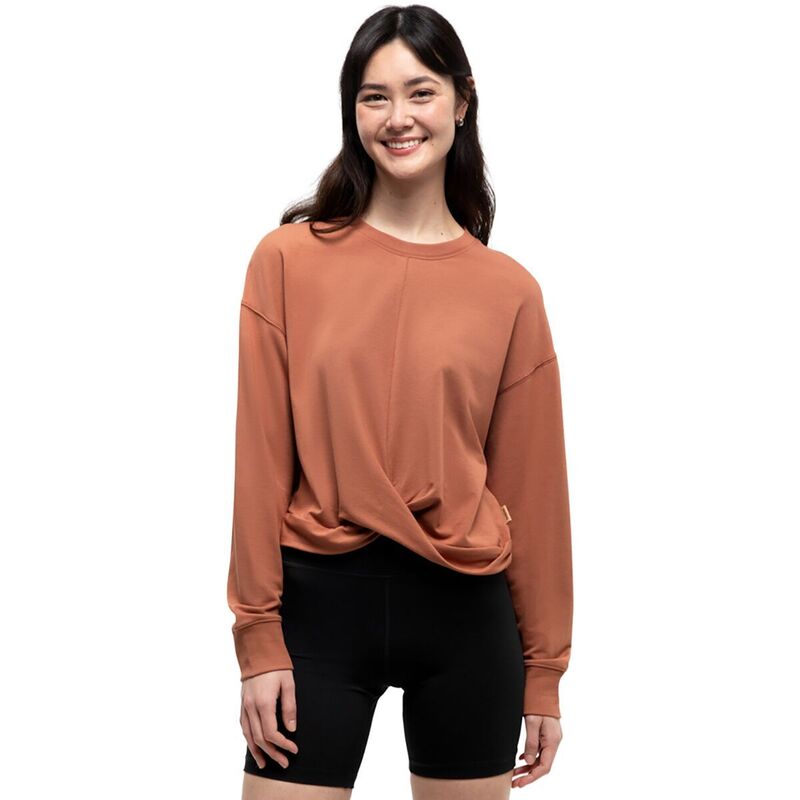 十天然木 レディース アウター パーカー・スウェット プルオーバー フリース Tentree Tatlow Fleece Sweatshirt - Women\u0027s Clay Tile