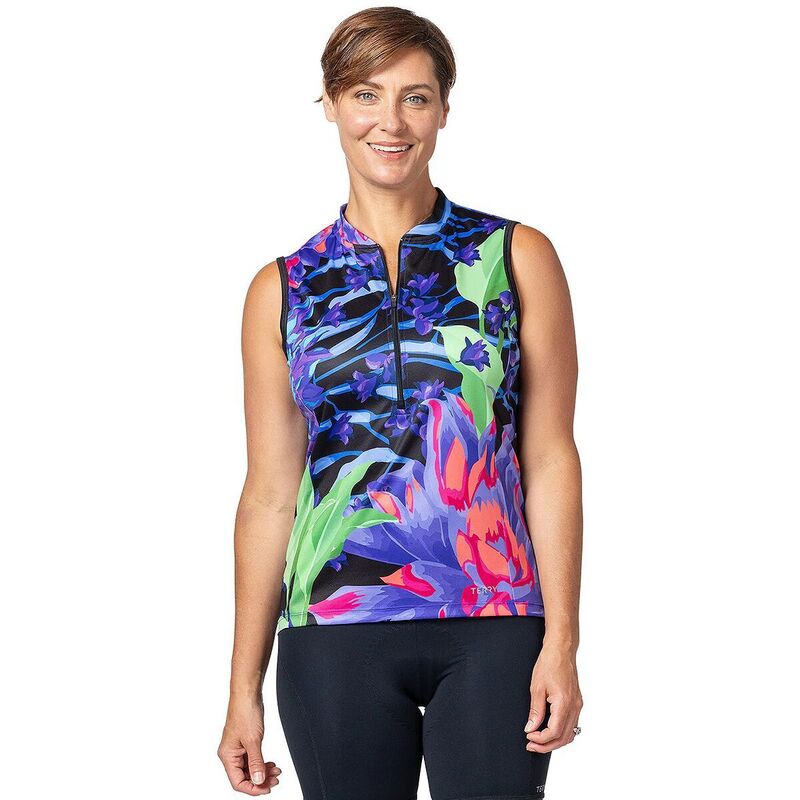 テリーバイサイクル レディース トップス シャツ メッシュ ノースリーブ ジャージー Terry Bicycles Breakaway Mesh Sleeveless Jersey - Women's Rio