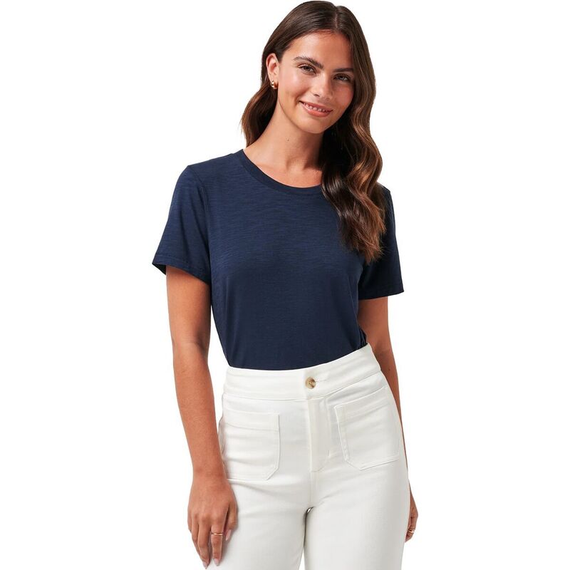 トラビスマヒュー レディース トップス プルオーバー TravisMathew Cloud T-Shirt - Women\u0027s Navy Blazer 米国海軍