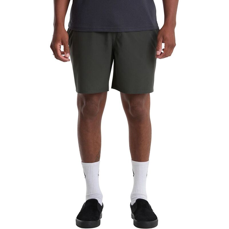 ボルコム メンズ ボトムス 二分の一ズボン下・さる股引き Volcom Nomoly Elastic Waist 18 Short - Men\u0027s Rinsed Black 黒いこと