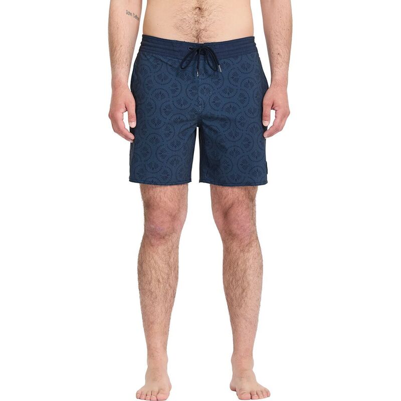 ボルコム メンズ 水着 ハーフパンツ・ショーツ コットン Volcom Psyche Cotton Stoney 17in Boardshort - Men's Midnight Blue ブルー