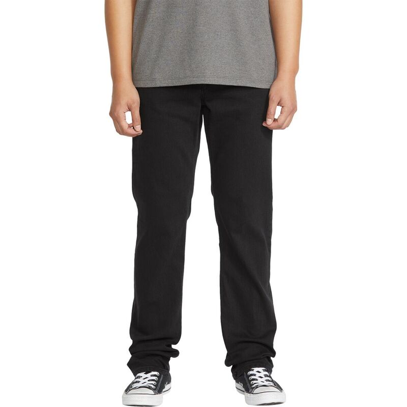 ボルコム メンズ ボトムス デニムパンツ Volcom Solver Denim Pant - Men's Black Out ブラック