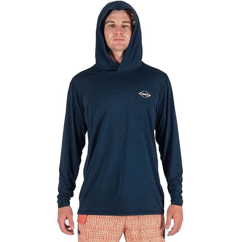 ヴィスラ メンズ トップス Tシャツ 長袖 Vissla Twisted Eco Hooded Long-Sleeve Shirt - Men's Navy Heather ヘザー