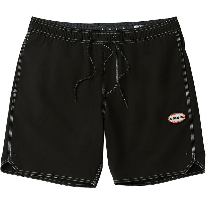 ヴィスラ メンズ 水着 ハーフパンツ・ショーツ Vissla Solid Sets 17.5in Ecolastic Short - Men's Black 2 ブラック
