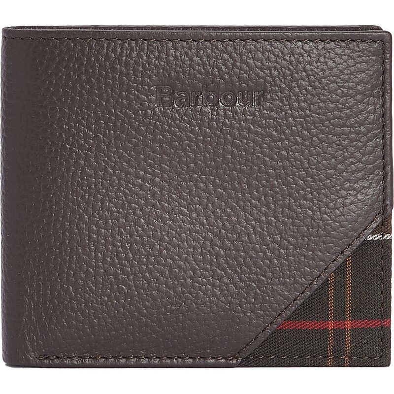 バブアー メンズ アクセサリー 財布 レザー Barbour Tarbert Leather Wallet - Men's Chocolate Brown ブラウン