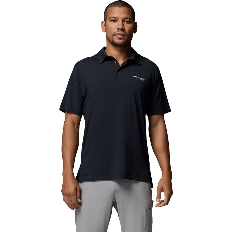 コロンビア メンズ トップス ポロシャツ Columbia PFG Solar Stream II Polo Shirt - Men's Black ブラック