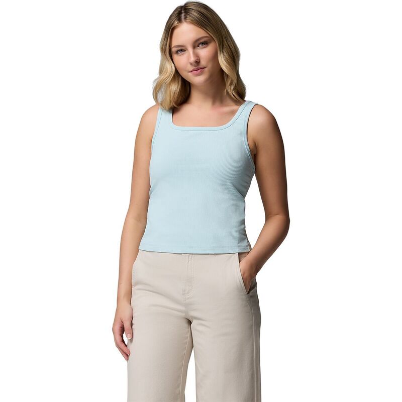 コロンビア レディース トップス タンクトップ Columbia Pinetown Canyon Rib Tank Top - Women's Marine Light