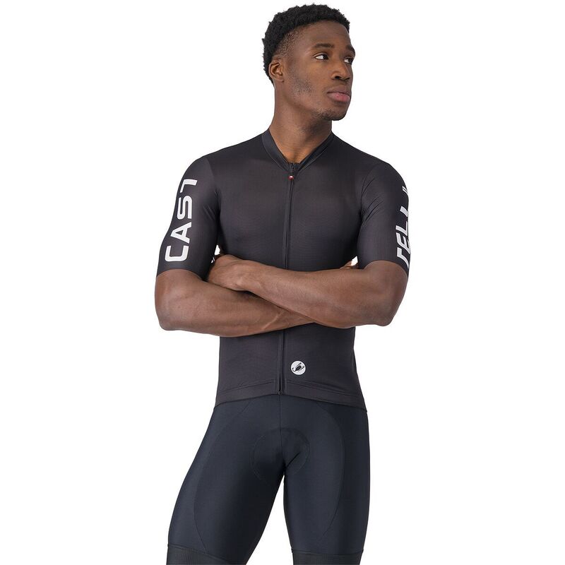 カステリ メンズ トップス Tシャツ ジャージー Castelli Entratapex Jersey - Men's Black/White ホワイト
