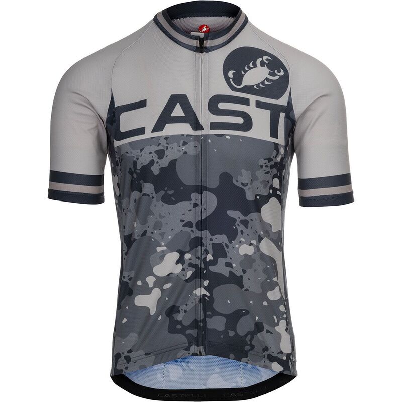 カステリ メンズ トップス プルオーバー プルオーバー Castelli Attacco 2 Limitedition Jersey - Men\u0027silver Moon/Dark Gray/Clay 薄墨色