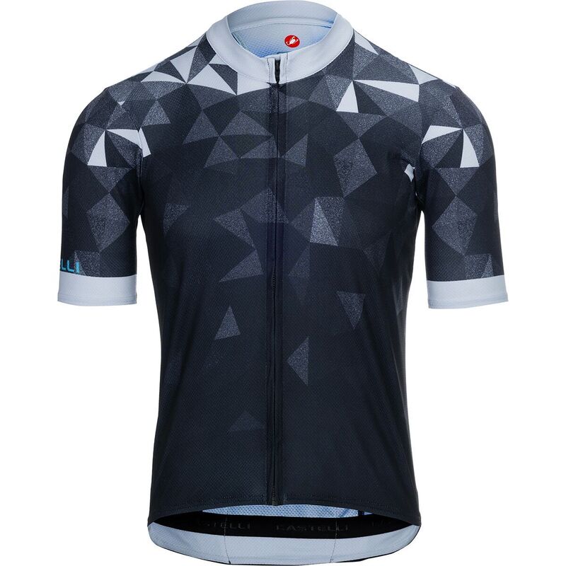 カステリ メンズ トップス プルオーバー プルオーバー Castelli Flusso 2 Limitedition Jersey - Men\u0027silver Gray/Black/Neon Cobalt 黒いこと