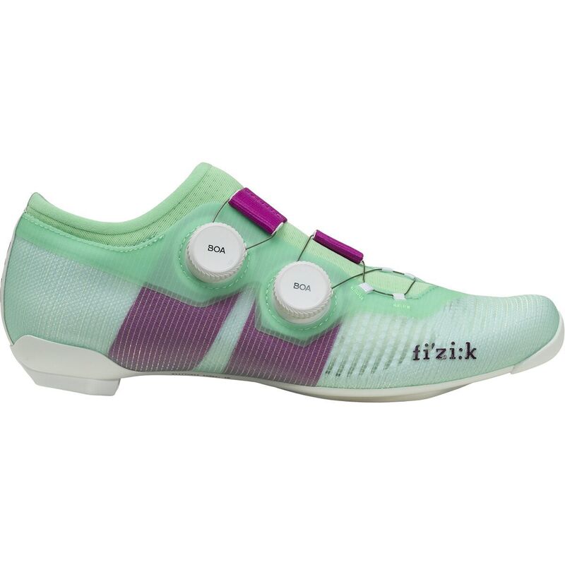 フィジーク メンズ シューズ スニーカー Fi'zi:k Vega Carbon Cycling Shoe Mint Green/Purple グリーン