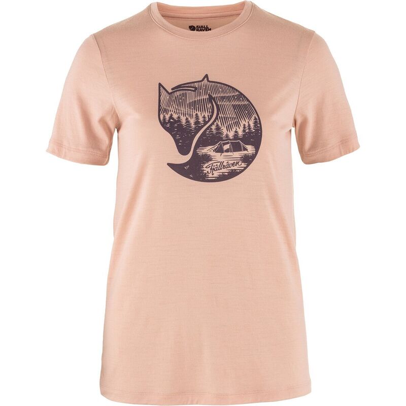 フェールラーベン レディース トップス プルオーバー 羊毛 Fjallraven Abisko Wool Fox Shirt - Women\u0027s Chalk Rose/Port 車輪止め