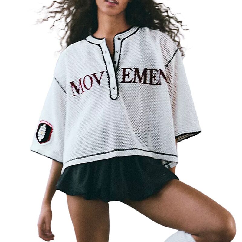フリーピープル レディース トップス Tシャツ FP Movement Camp Out-Shirt - Women's Ivory Combo アイボリー|ReVida 店
