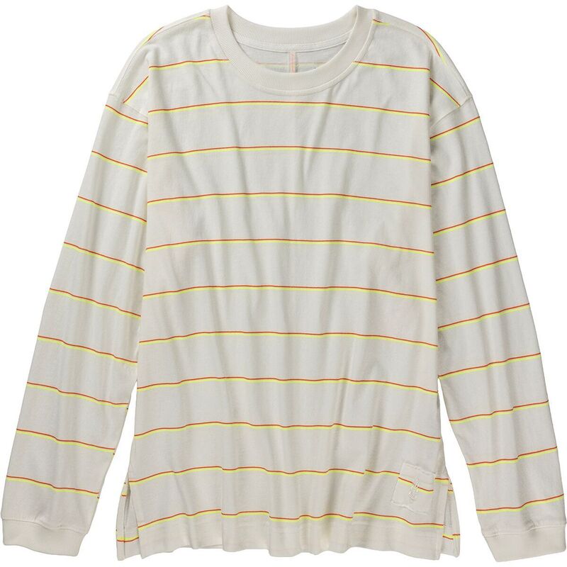 フリーピープル レディース トップス プルオーバー 刷り上げる FP Movement Printed Hustle Layer Top - Women\u0027s Awning Stripe Ivory 象牙色