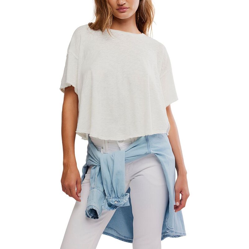 フリーピープル レディース トップス プルオーバー Free Peoplelsie Swing Clo T-Shirt - Women\u0027s Whisper White 白いこと