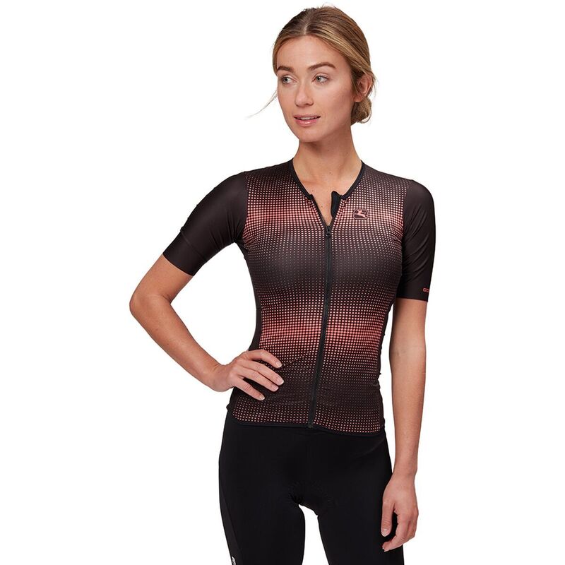 ジョルダーノ レディース トップス シャツ 半袖 Giordana Vero Pro TRI Short-Sleeve Top - Women's Living Coral/Black ブラック