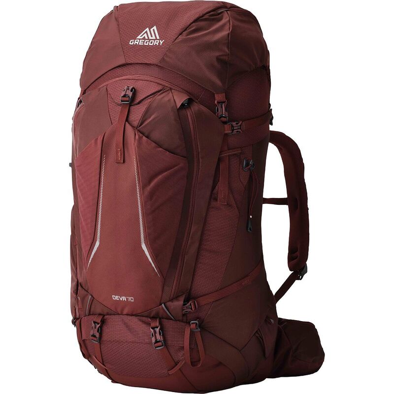 グレゴリー レディース 御徒面子 うしろ側容器に並べる・背嚢 Gregory Deva 70L Backpack - Women\u0027s Garnet Red 赤いこと