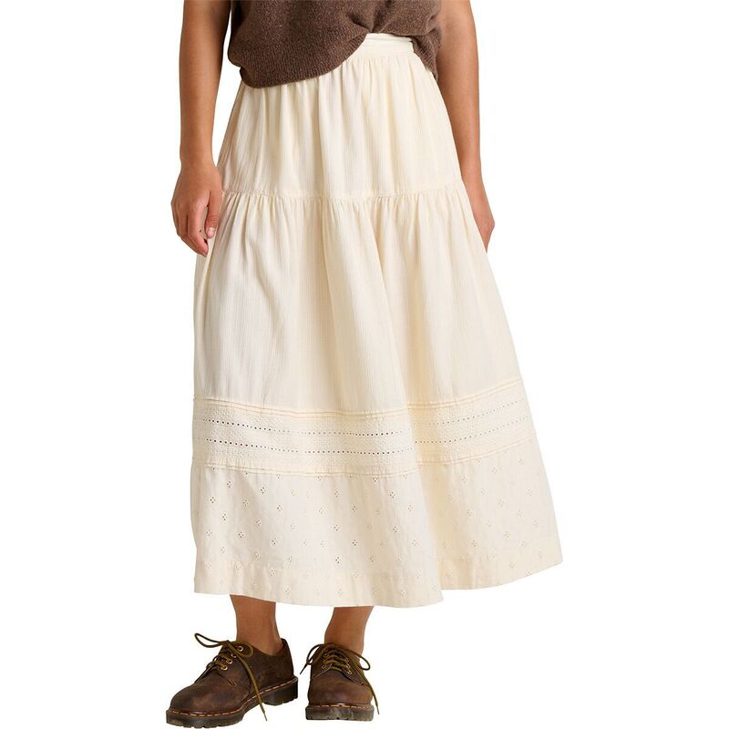 ドード アンドコー レディース ボトムスカート ミディ キャップ ケープ Toad&Co Airscape Midi Skirt - Women'salt Dobby|ReVida 店