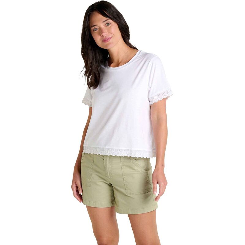ドード アンドコー レディース トップス Tシャツ Toad&Co Clara T-Shirt - Women's True White ホワイト｜ReVida 店