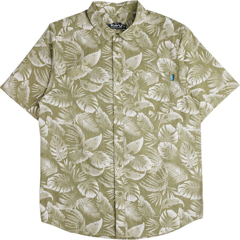 カブー メンズ トップス シャツ 半袖 KAVU Topspot Short-Sleeve Shirt - Men's Calm Palm