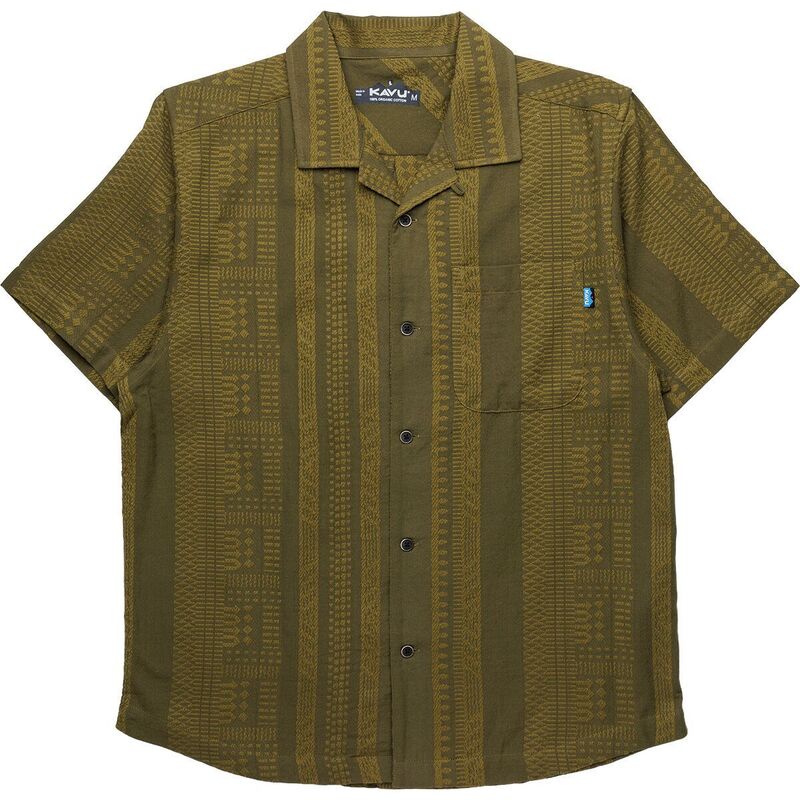 カブー メンズ トップス プルオーバー KAVU Castaway Shirt - Men\u0027s Kelp Dobby メンズファッション-トップス-カジュアルシャツ