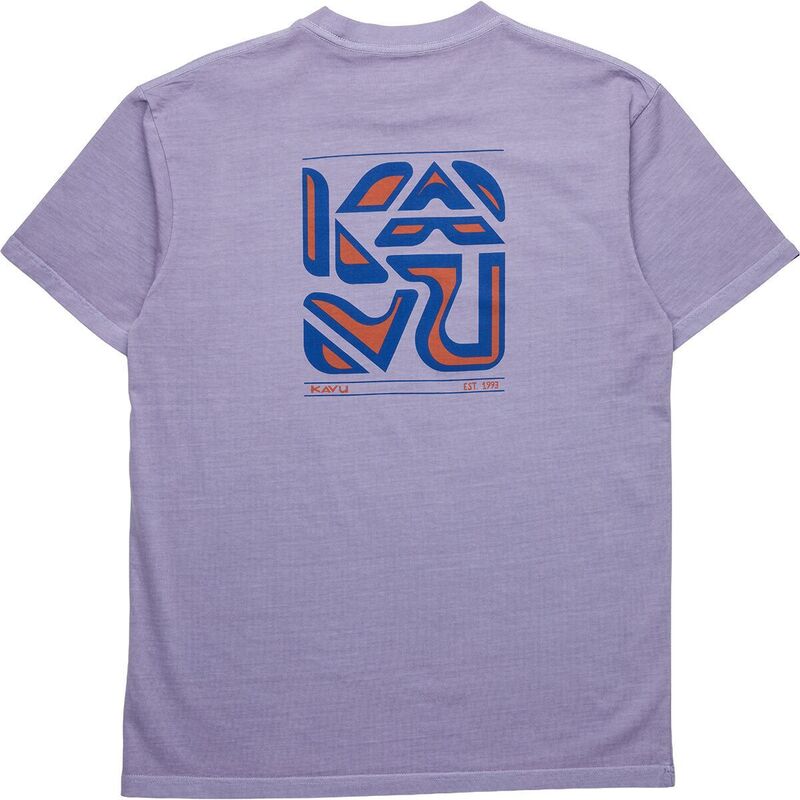 カブー メンズ トップス プルオーバー KAVU Cubed T-Shirt - Men\u0027s Dusted Grape 葡萄