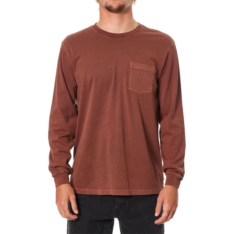 ケイティン メンズ トップス Tシャツ 長袖 Katin Base Long-Sleeve T-Shirt - Men's Mahogany