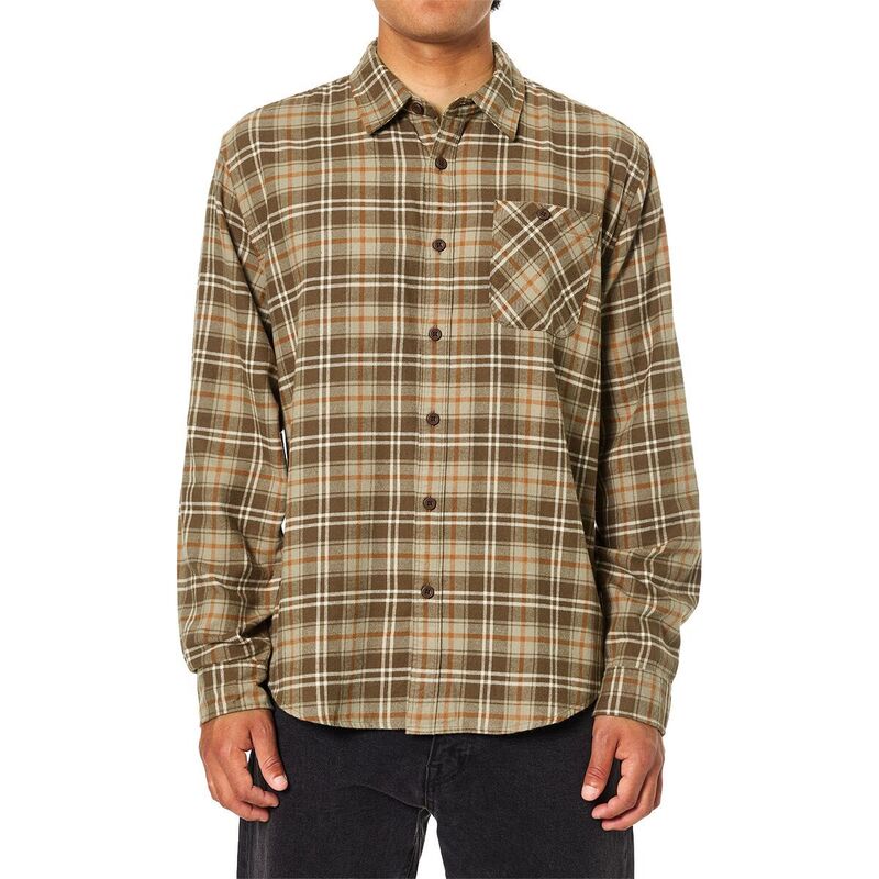 ケイティン メンズ トップス プルオーバー Katin Derek Flannel - Men\u0027s Brown 赤銅色
