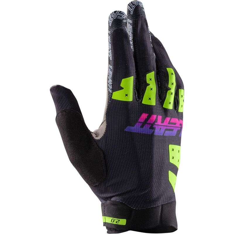 リアット メンズ アクセサリー 手袋 Leatt MTB 2.0 X-Flow Glove Neon Black ブラック｜ReVida 店
