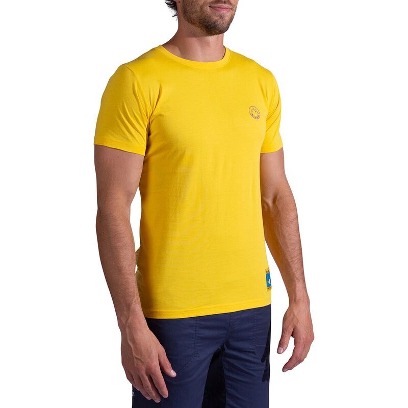 ラスポルティバ メンズ トップス Tシャツ La Sportiva Climbing On The Moon T-Shirt - Men's Giallo/Viola
