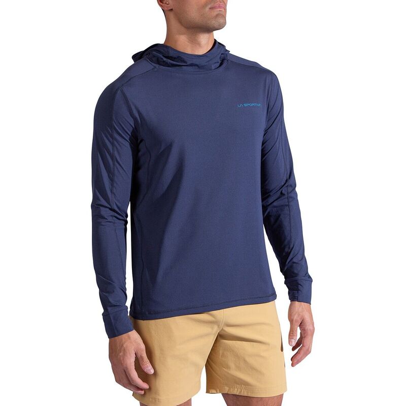 ラスポルティバ メンズ トップス シャツ パーカー La Sportiva Cloud Shadow Sun Hoodie - Men Night Sky/Lake