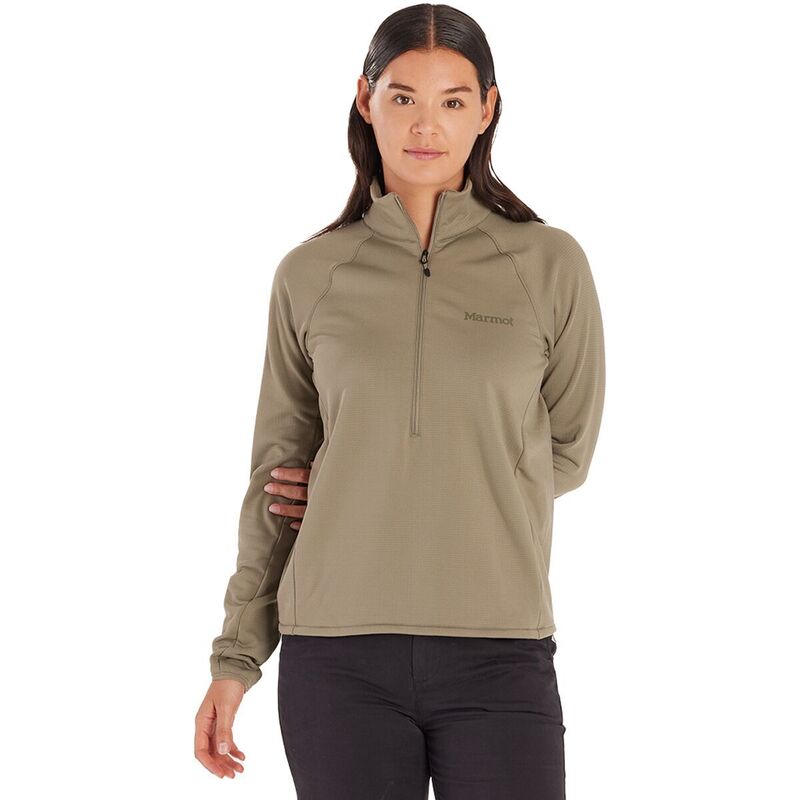 マーモット レディース アウター ジャケット・ブルゾン フリース Marmot Leconte Fleece 1/2-Zip Jacket - Women's Vetiver｜ReVida 店