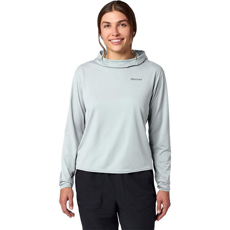 モルモット レディース アウター パーカー・スウェット Marmot AirExchange SolarShield Hoodie - Women\u0027s Boulder Crack