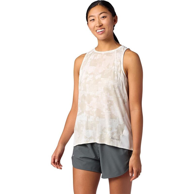 マーモット レディース トップス Tシャツ Marmot Uptrail Tank Top - Women Birch Bark Map Camo