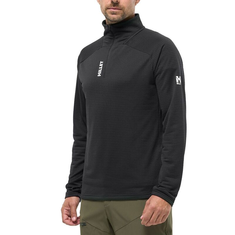 ミレー メンズ アウター 上衣・上衣 フリース MILLET Parmelan Light Fleece Pullover - Men\u0027s Black - Noir 黒いこと