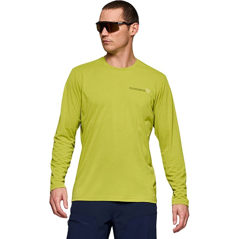 ノローナ メンズ トップス シャツ 長袖 Norrona Femund Tech Long-Sleeve Top - Men's Golden Lime ライム