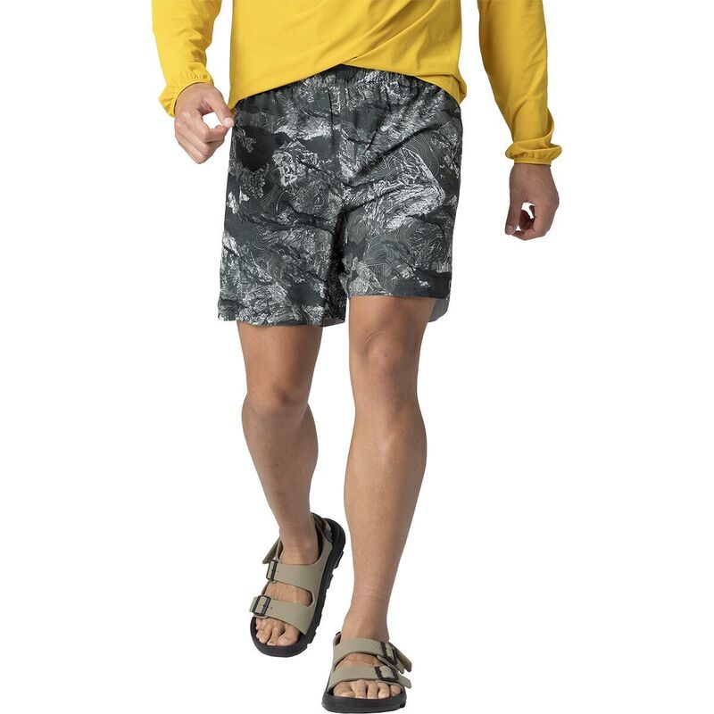 アウトドアリサーチ メンズ ボトムス ハーフパンツ・ショーツ Outdooresearch Swift Lite Lined 7in Short - Men's Malachite Baker Print